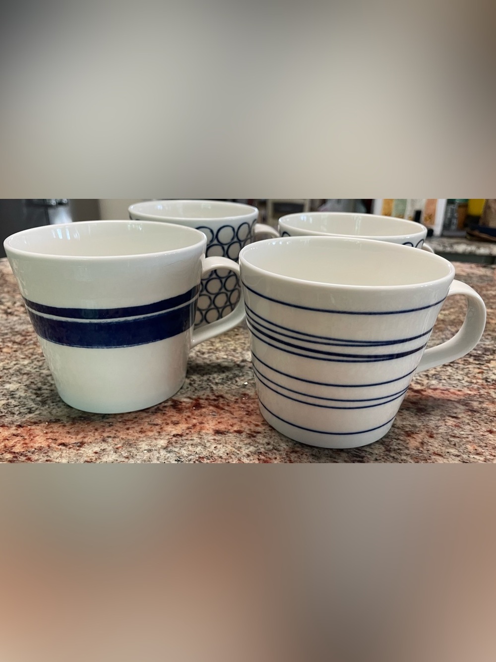 Royal Doulton “Pacific” Set of 4 Mugs
